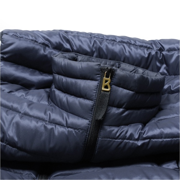 BOGNER White Down 600 Quilted Puffer Vest (Fire+Ice) Navy Full Zipper Size US 10 - Picture 5 of 14